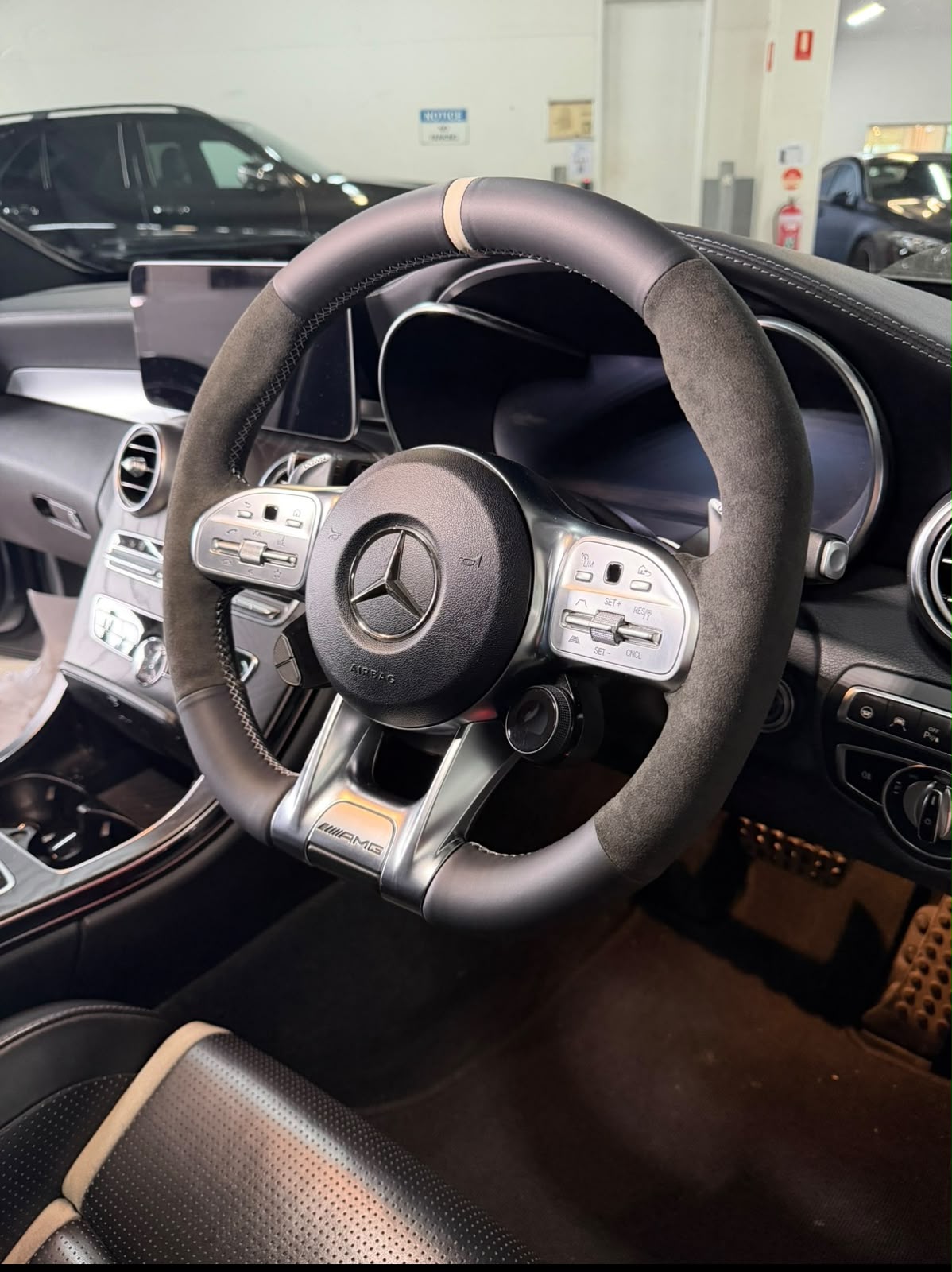 Custom wrapped steering wheel